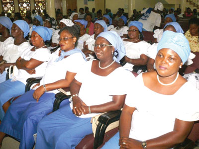 A section of the members of Tema Baptist Church Women's Missionary Union