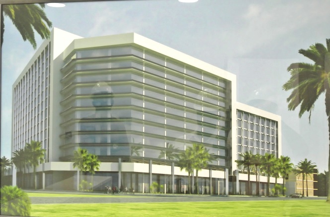 An artist’s impression of Octagon when completed