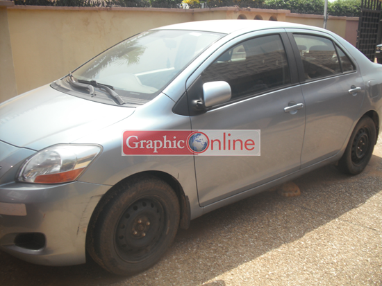 The deceased's Toyota Yaris which was found in the possession of the suspect