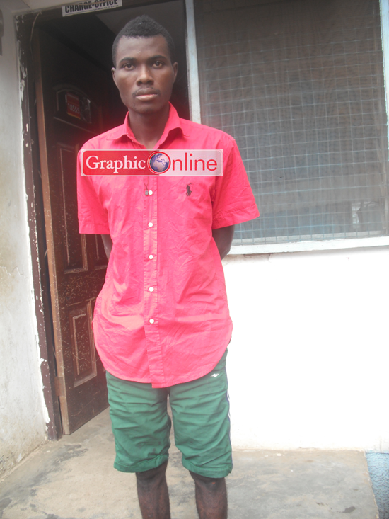 • The suspect - Abraham Baah Kwame Oyortey. Pictures: EMELIA ENNIN ABBEY.