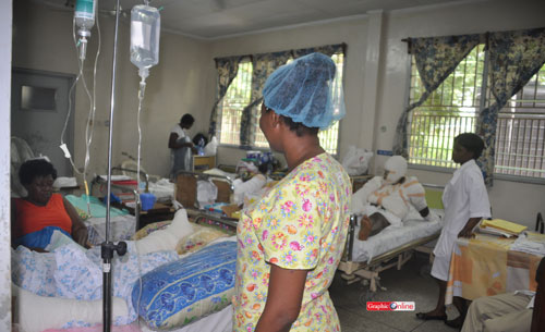 Some staff of the Burns Centre at work