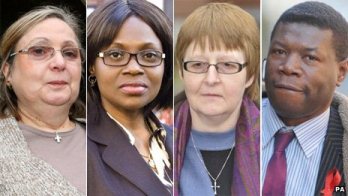 European judges passed judgment on four people who said they had suffered discrimination at work over their Christian beliefs