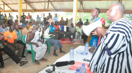 The fishermen say without the tree stumps, there will be no breeding place for the fish.