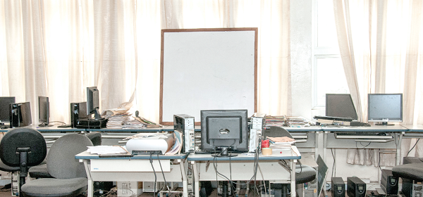 The American Corner meant for ICT learning currently has only one computer working.