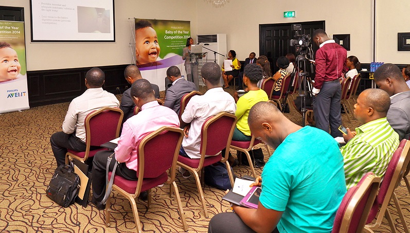 A section of the media at the event