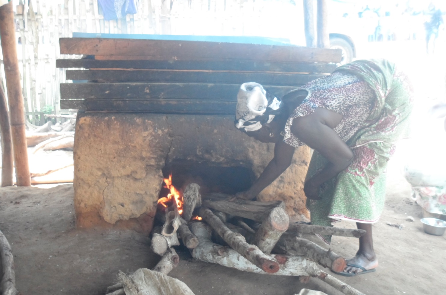 A fish smoker using the old oven to smoke fish