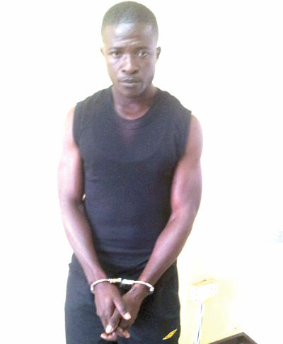 The suspect, Benjamin Tekutey