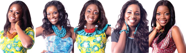 From left to right: Naa Oye, Priscilla, Selma, Twumwaa and Yoda