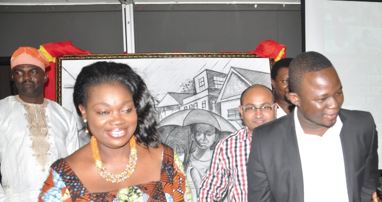 Dr Hagan (left), Francis Doku and Don Obiloh, Managing Director, JWT Ghana at the launch