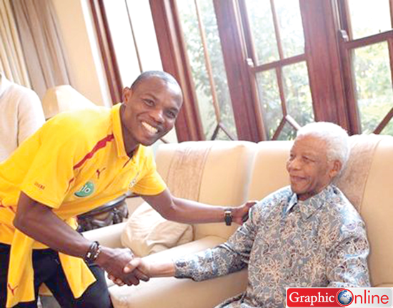 • Goalkeeper Richard Kingson is on cloud nine upon meeting Madiba.