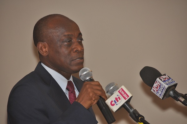 Mr Seth Terkper speaking at the event