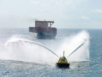 Giant sets sail in Tema