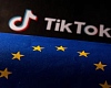EU flag and TikTok logo are seen in this illustration taken, June 2, 2023. REUTERS/Dado Ruvic/Illustration/File Photo
