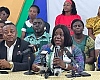 Perpetual Ofori- Ampofo,President of the Ghana Registered Nurses and Midwives Association addressing the press