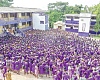 A section of students of Aggrey Memorial A.M.E. Zion SHS