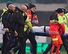 Moise Kean was taken off on a stretcher during the second half of Fiorentina's defeat at Hellas Verona