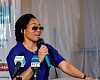 Dr Zanetor Agyeman-Rawlings  — Member of Parliament for Klottey Korle, speaking during the event
