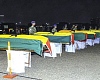 The remains of the victims at the Air Force Base in Accra