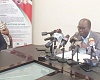 Prof. Ernest Kofi Davis, acting Director General of the GES, addressing the press