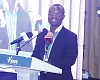 Prof. Gordon Abeka Nkrumah (right), lecturer, University of Ghana Business School, Legon, delivering the keynote address. Picture: ERNEST KODZI 