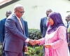 President John Mahama with President Samia Suluhu Hassan of Tanzania