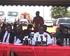 Leadership of the coalition seated at the press conference