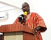 Dr Nathaniel Nii Sasah Adams Junior,  Development Expert, speaking at the event