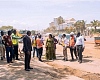 Ebi Bright (middle), Tema MCE interacting with the contractors