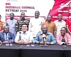 Kofi Nsiah-Poku (middle), President, AGI, with some national council members; Mukesh Thakwani (3rd from left), Vice President, and other officials of AGI after its national retreat 