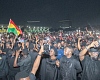 Large crowd gathers at the Independence Square for a solemn vigil in memory of the late Highlife legend Daddy Lumba. Pictures: ELVIS NII NOI DOWUONA