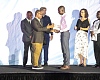  Timothy Ngnenbe (3rd from right) receiving the best news report award from Emmanuel Dogbevi (2nd from left), Investigative Journalist, during World Press Freedom Day, 2025. With them are Felix Kwakye Ofosu (left), Minister of Government Communications; Daniel Krull (3rd from left), German Ambassador; Albert Kwabena Dwumfour (right), President of the Ghana Journalists Association, and Harriet Thompson (2nd from right), British High Commissioner. Picture: ESTHER ADJORKOR ADJEI 