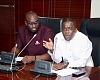  Dr Kabiru Tia Mahama (left), MP for Walewale speaking at the press conference