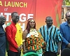  Maame Efua Houadjeto (middle), CEO, Ghana Tourism Authority; Gilbert Abeiku Aggrey Santana (3rd from left), Deputy CEO, Ghana Tourism Authority, with  Albert Dwumfour (3rd from right), GJA President, and other dignitaries during the launch of the  2025 Heritage month at Labadi Beach Hotel in Accra. Picture: ESTHER ADJORKOR ADJEI 