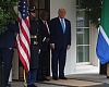President Donald Trump (right) with Cyril Ramaphosa, South African President at the White House