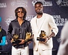 Thomas Partey and Doris Boaduwaa (left) were the big winners at the awards gala