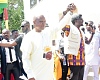 Moses Kabu Ocansey (left), the President’s nominee for Ga South Municapal Assembly, being introduced by Kwabena Apea Ayeh (right), Municipal Electoral Officer, after the confirmation. Picture: ESTHER ADJORKOR ADJEI