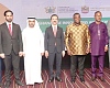 Sam Nartey George (3rd from right), Minister of Communication, Digital Technology and Innovations, with Sultan Ahmed Bin Sulayem (middle), Chairman of the Ports, Customs and Free Zone Corporation; Dr Abdulla Al Mandoos (3rd from left), United Arab Emirates Ambassador to Ghana; Ramses Cleland (right), Chief Director, Ministry of Foreign Affairs, and some dignitaries after signing the MoU. Picture: ELVIS NII NOI DOWUONA 