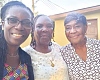 Sena Owusu-Gibson (left) with her mother (middle) and grandmother