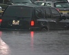 The vehicle was carried away by flooding in the New York City subway