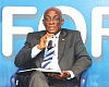 Seth Terkper, Presidential Advisor on the Economy, addressing the Daily Graphic/ Ecobank Economic Forum in Accra. Picture: ELVIS NII NOI DOWUONA 