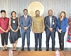 Dr Paa Kwesi Baidoo (3rd from right), and the Governor, BoG, Dr Johnson Pandit Asiama (4th from right), with members of the management teams of the two institutions