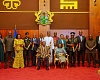 President John Mahama in a group photo with the new Police Council members 
