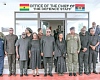 President Mahama (6th from left), Vice-President Prof. Naana Jane Opoku-Agyemang (5th from left), Lt Gen William Agyapong (5th from right), CDS, and other dignitaries with the widow