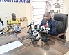 Bright Appiah (right), Executive Director, Child Rights International, Ghana, addressing journalists at the news conference