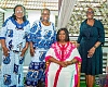 Ms Marietta Agyeiwaa Brew (right), new UG Governing Council Chair,  Mrs. Mary Chinery-Hesse (seated), Chancellor of UG and Prof. Nana Aba Appiah Amfo, Vice Chancellor at the event