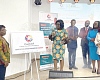 Naomi Oyoe Ohene Oti (left), Executive Director, CanCaF, Dr Hannah Naa Gogwe Ayettey (2nd from left), Consultant Oncologist, Korle Bu Teaching Hospital, and some dignitaries after launching the initiative 
