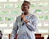 Mohammed Muntaka Mubarak, Minister for the Interior, addressing the religious leaders at the meeting