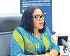 Dr Agnes Naa Momo Lartey, Minister of Gender, Children and Social Protection, addressing the press
