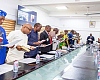 Ahmed Ibrahim (arrowed), Minister of Local Government, Chieftaincy and Religious Affairs, swearing in members of the Local Government Service Council