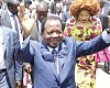 •Paul Biya, President of Cameroon, campaigning for votes in his younger days